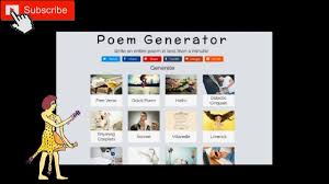 random poetry generator 1 you