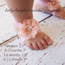 Diy Baby Barefoot Sandals Size Guide Diy Baby Headbands