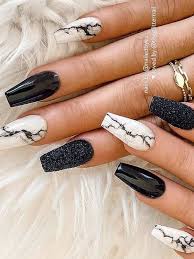 Black nails designs can be combined with white or even different colors to create great designs, and it can be a classic and elegant design that can be used for there are plenty of fun black nail designs that you are sure to love. The Most Beautiful Black Winter Nails Ideas Stylish Belles Acrylic Nails Coffin Short Glow Nails Nails