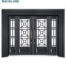 glass door non standard entrance steel