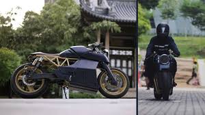 custom electric cafe racer designed and