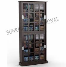 Wooden Big Cd Dvd Rack Cabinet With