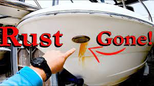 removing rust from a boat the easy way