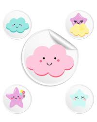 Reward Chart With Stickers Cute Clouds Select Potty