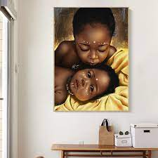 Canvas Art Golden African Children