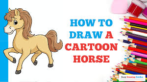 how to draw a cartoon horse really