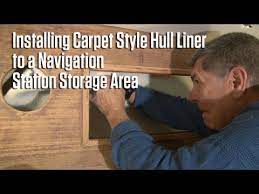 installing carpet style hull liner to a