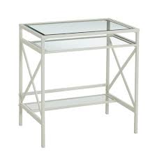 3.7 out of 5 stars. Holmes Metal Glass Small Space Desk White Aiden Lane Target
