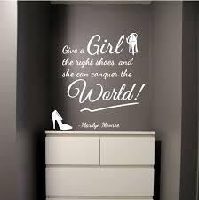 Marilyn Monroe Shoes Art Quote Wall