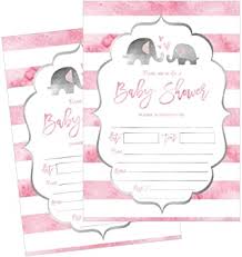 Baby whale free baby shower printables: Amazon Com 50 Fill In Elephant Baby Shower Invitations Baby Shower Invitations Jungle Neutral Baby Shower Invites For Girls Baby Girl Shower Invitation Cards Baby Invitations Printable Home Kitchen