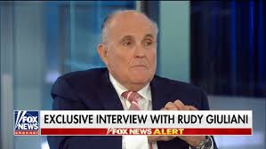 Rudy giuliani was apparently dripping hair dye as he was sweating profusely during a video broadcastcredit: Best Giuliani Gifs Gfycat