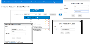 Import Download Edit Delete Account Production Chart Tb