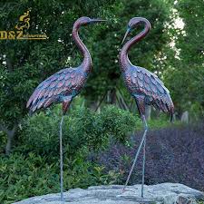 Blue Heron Bird Garden Lawn Statues