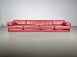 sofá modular ds 76 de cuero rosa de de