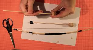 The bow is able to throw the arrow long distances due to the tension that is created when the bowstring bends the bow backwards. Make A Diy Mini Bow And Arrow Diy Projects For Teens