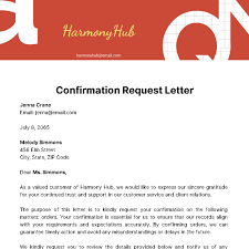 free confirmation letter templates