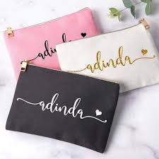 personalized makeup bag gift for