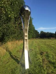 trinity stainless steel garden art