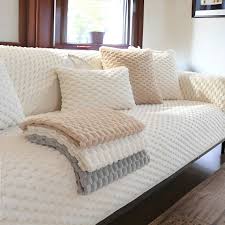 Plush Sofa Covers Soft Couch Cover