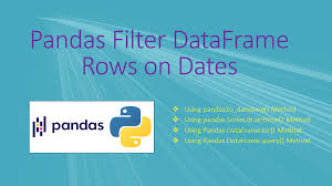 pandas filter dataframe rows on dates