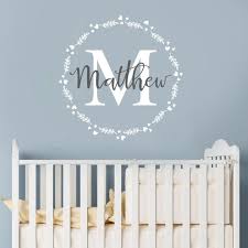 name wall decal boy name decal for wall