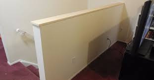 How To Replace Banister With Half Wall