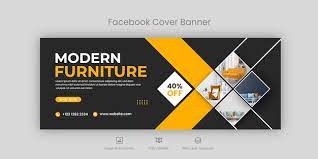 furniture facebook cover and web banner