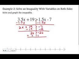 Algebra 1 5 Solving Inequalities In