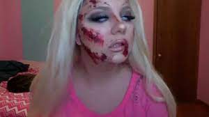 plastic surgery zombie barbie makeup