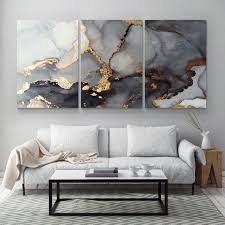 Abstract Wall Art Grey Black White