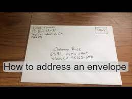 how to address an envelope you