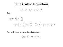 The factored form is just as useful for solving and graphing cubic polynomials as it was for quadratics! The Cubic Equation Formula Ppt Video Online Download