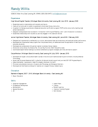 Resume sample for fresh graduate adorable sample resume for fresh graduate without work experience our esl teacher resume sample includes some effective descriptions that start with strong action verbs the qualification, or skills, section of your. High School English Teacher Resume Examples And Tips Zippia