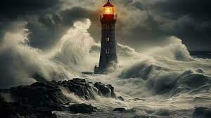 lighthouse storm stock photos images