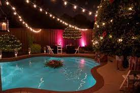 String Lights Over Your Swimming Pool