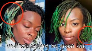 Dreaded tree by aagdolla . Bleaching Dying My Locs Green Adore Electric Lime Clover Loc Update Youtube