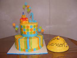 Winnie The Pooh First Birthday Cake Cakecentral Com gambar png
