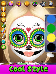 halloween face paint salon on the app
