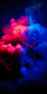 red and blue smoke background hd phone