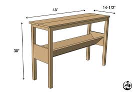 Book Rack Console Table Free Diy
