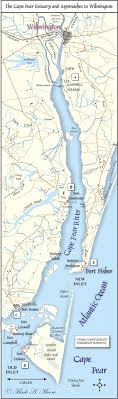 Cape Fear River Map Civil War Fort Fisher Wilmington