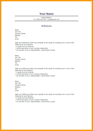 Sample References Page For Resume How To Write A Reference On Format
