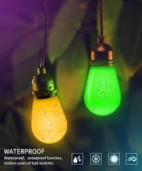 Minger Outdoor Rgb Led String Lights With App Control