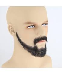 zigzag hair face beard extension human