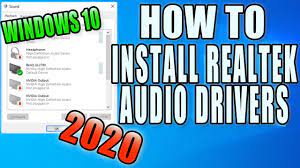 how to install realtek hd audio drivers