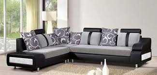 modern l shape wooden sofa set living room