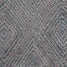 hand tufted grey green asymmetric wool