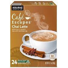 café escapes chai latte k cups pack