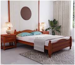 interdecors queen size wooden cot bed