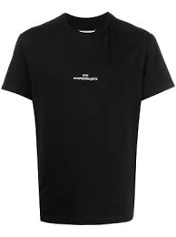 maison margiela t shirt in black black size 50 also in
